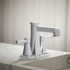 Centerset bathroom sink faucet, 1.2 gpm