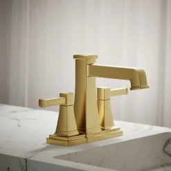 Centerset bathroom sink faucet, 1.2 gpm