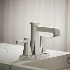 Centerset bathroom sink faucet, 1.2 gpm