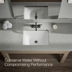 Centerset bathroom sink faucet, 1.2 gpm