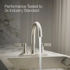 Centerset bathroom sink faucet, 1.2 gpm
