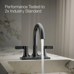 Centerset bathroom sink faucet, 1.2 gpm