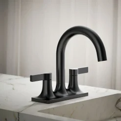 Centerset bathroom sink faucet, 1.2 gpm