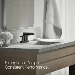 Centerset bathroom sink faucet, 1.2 gpm