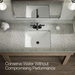 Centerset bathroom sink faucet, 1.2 gpm
