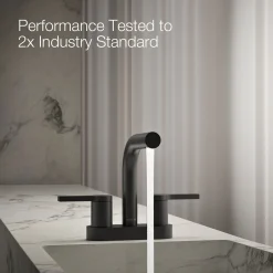 Centerset bathroom sink faucet, 1.2 gpm