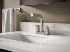 Centerset bathroom sink faucet, 1.2 gpm