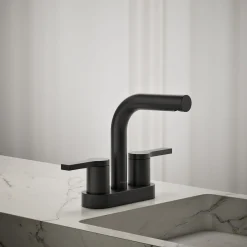 Centerset bathroom sink faucet, 1.2 gpm