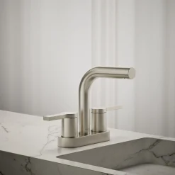 Centerset bathroom sink faucet, 1.2 gpm