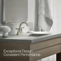 Centerset bathroom sink faucet, 1.2 gpm