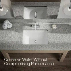 Centerset bathroom sink faucet, 1.2 gpm