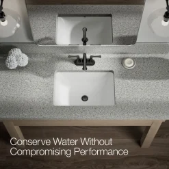 Centerset bathroom sink faucet, 1.2 gpm