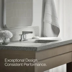 Centerset bathroom sink faucet, 1.2 gpm
