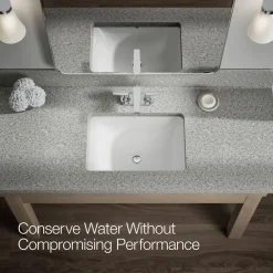 Centerset bathroom sink faucet, 1.2 gpm