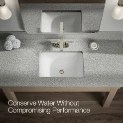 Centerset bathroom sink faucet, 1.2 gpm