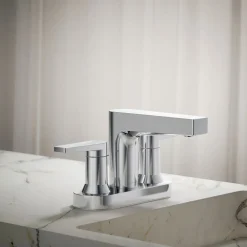 Centerset bathroom sink faucet, 1.2 gpm
