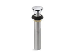 Clicker drain with overflow