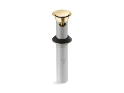 Clicker drain with overflow