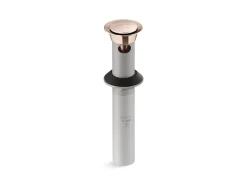 Clicker drain with overflow