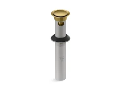 Clicker drain with overflow