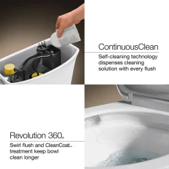 ContinuousClean ST two-piece elongated toilet, 1.28 gpf