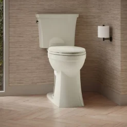 ContinuousClean tall two-piece elongated toilet, 1.28 gpf