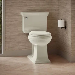 ContinuousClean two-piece round-front toilet, 1.28 gpf