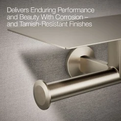 Covered double toilet paper holder