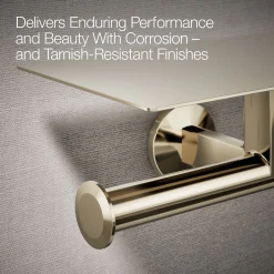 Covered double toilet paper holder
