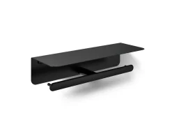 Covered double toilet paper holder