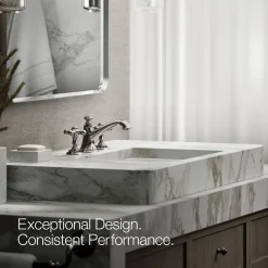 Cross bathroom sink faucet handles