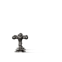 Cross bathroom sink faucet handles