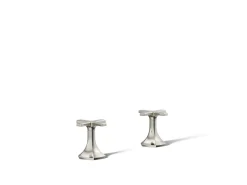 Cross bathroom sink faucet handles
