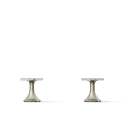 Cross bathroom sink faucet handles