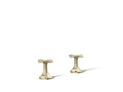 Cross bathroom sink faucet handles