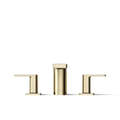 Deck-mount bath faucet