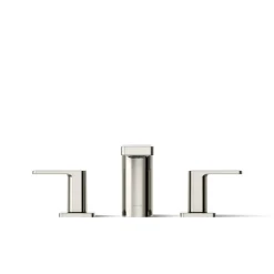 Deck-mount bath faucet