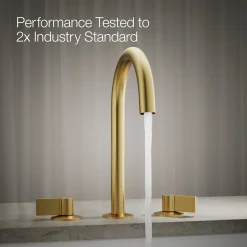 Deck-mount bath faucet handles with Lever design