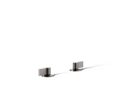 Deck-mount bath faucet handles with Lever design