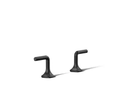 Deck-mount bath faucet handles with Lever design