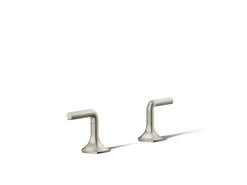 Deck-mount bath faucet handles with Lever design