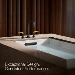 Deck-mount bath faucet handles with Lever design