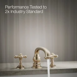 Deck-mount bath faucet handle trim with Cross design