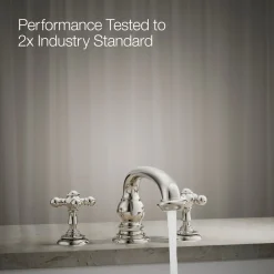 Deck-mount bath faucet handle trim with Cross design