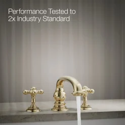Deck-mount bath faucet handle trim with Cross design