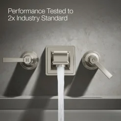 Deck-mount bath faucet handle trim with Lever design