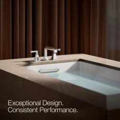 Deck-mount bath faucet handle trim