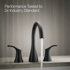 Deck-mount bath faucet trim