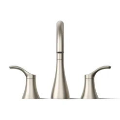 Deck-mount bath faucet trim