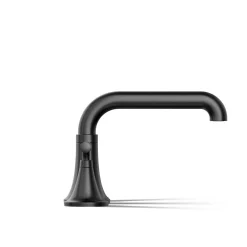 Deck-mount bath faucet trim
